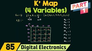 4 Variable Karnaugh Map Part 1 [upl. by Donoho]