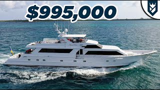 WALK THROUGH OF 995000 BROWARD YACHT quotISLAND TIME  PERFECT FOR THE BAHAMAS [upl. by Corty112]