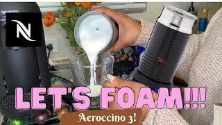 How To Foam Milk With Aeroccino 3 Make Coffee With Foam Tips amp Tricks  Easy Foamed Latte Recipe [upl. by Ekihc482]