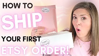 Etsy Shipping Tutorial 2021 Step by Step How I Process and Package Etsy Orders from Home [upl. by Adeuga]