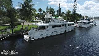 103 Broward Motoryacht Walkthrough THREE KINGS [upl. by Patman]