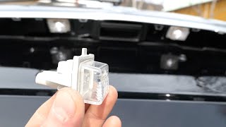 Mercedes W212  How To Change License Plate Lamp [upl. by Ahsote]