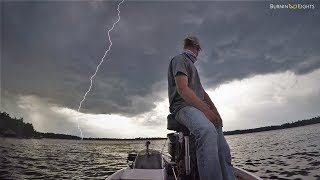 Lightning Bolt Strikes Water While Fishing [upl. by Cerallua]