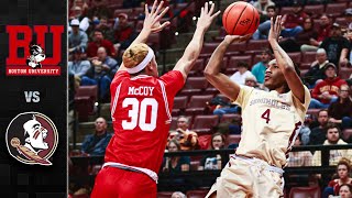 Boston University vs Florida State Basketball Highlights 202122 [upl. by Llerraj928]