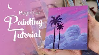 Acrylic Painting Tutorial  For Beginners [upl. by Haldas]