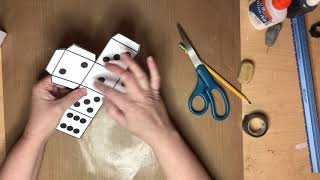 How to make a paper dice [upl. by Oiramrej509]