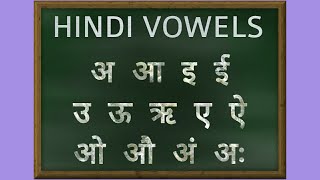 Hindi Vowels Pronunciation  Learn Hindi Alphabets [upl. by Damara]