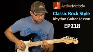 Classic Rock Rhythm Guitar Lesson Includes Fill Licks  EP218 [upl. by Sekyere580]