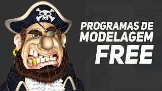 PROGRAMAS de Modelagem 3D de GRAÇA [upl. by Schoenfelder]