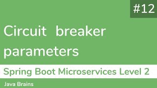 12 Circuit breaker parameters  Spring Boot Microservices Level 2 [upl. by Bores895]