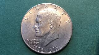 US 1776  1976 Eisenhower Bicentennial Dollar [upl. by Runstadler]