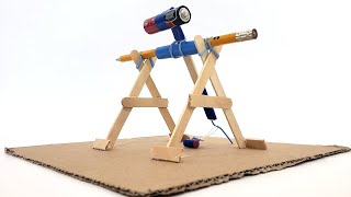 Build a Mini Trebuchet  STEM Activity [upl. by Nerret]