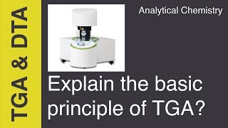 Explain the principle of TGA  Analytical Chemistry [upl. by Anitap892]