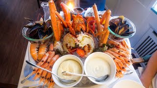 225 Massive ROYAL SEAFOOD PLATTER in Copenhagen Denmark [upl. by Ahsyek]