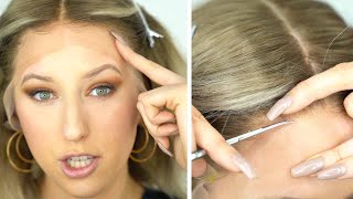 How to Cut Lace off Wig  FOR BEGINNERS [upl. by Idalia799]