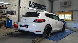 Volkswagen scirocco 14 tsi  Custom Exhaust [upl. by Bessy]