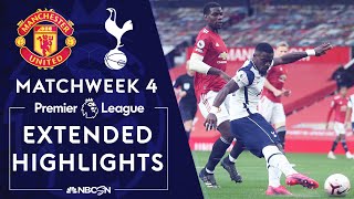 Manchester United v Tottenham  PREMIER LEAGUE HIGHLIGHTS  1042020  NBC Sports [upl. by Oakleil]