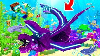 I Tamed THE LEVIATHAN DRAGON in MINECRAFT overpowered [upl. by Eeram]