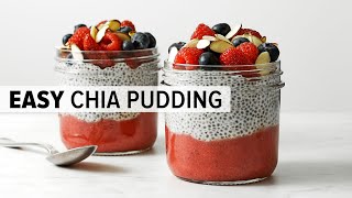 HOW TO MAKE CHIA SEED PUDDING  easy amp healthy chia pudding recipe [upl. by Moreta]