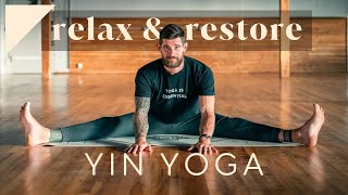 15 Minute Mindful Relax amp Restore Yin Yoga Practice [upl. by Maurizia]