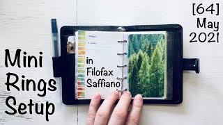 EDC setup in Filofax Saffiano Mini rings [upl. by Schoof]