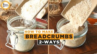 Homemade Bread Crumbs 2 Ways Recipe By Food Fusion [upl. by Folsom]