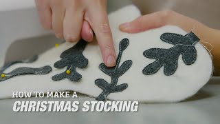 How to Make a DIY Christmas Stocking [upl. by Enyawd716]