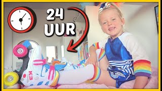 24 UUR OP ROLSCHAATSEN CHALLENGE 😱  Bellinga Vlog 1739 [upl. by Ybroc]