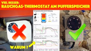 Pufferspeicher richtig anschließen mit Rauchgasthermostat  Temperaturschalter Heizung  deutsch [upl. by Aynnat984]