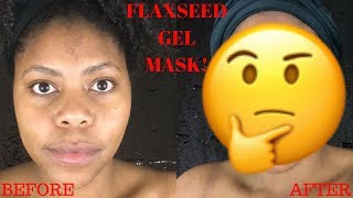 This is What Flaxseed Gel Did to my Face Sharatia Banks [upl. by Emor]