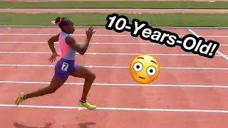 10YearOld Breaks 100m Record [upl. by Selij]