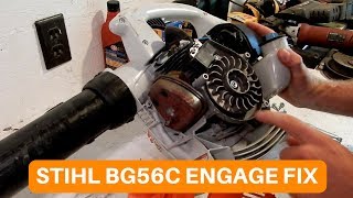 STIHL BG56C ENGAGE SPRING FIX [upl. by Walling]