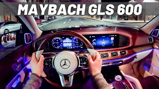 2023 Mercedes Maybach GLS  POV Night Drive [upl. by Niamart]