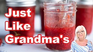 Easy NO COOK Strawberry Freezer Jam [upl. by Joni]