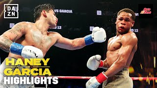 THREE KNOCKDOWNS  Devin Haney vs Ryan Garcia Fight Highlights [upl. by Odnavres382]