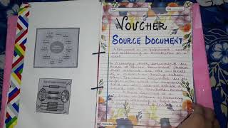 Class 11 Accountancy project on quotvoucherquot [upl. by Odlaumor]