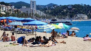 Lloret de Mar Beach Catalonia Spain [upl. by Naegem725]