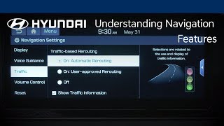 Understanding Navigation Features  Hyundai [upl. by Noizneb452]