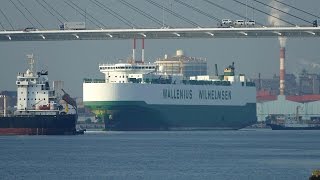 Wallenius Wilhelmsen “FAUST” at Nagoya Port [upl. by Thistle720]