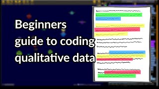 Beginners guide to coding qualitative data [upl. by Doss]