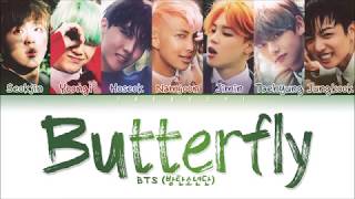 BTS  Butterfly Color Coded Lyrics EngRomHan가사 [upl. by Atal198]