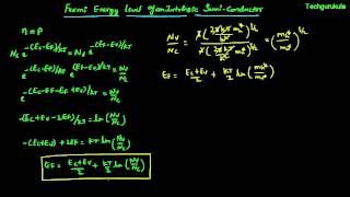 Electronic Devices Fermi energy of an Intrinsic semiconductor [upl. by Cotter]