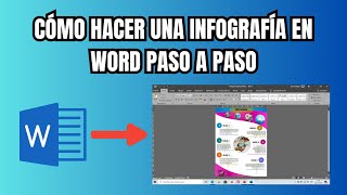 Cómo hacer una infografía en Word PASO A PASO [upl. by Gallard]