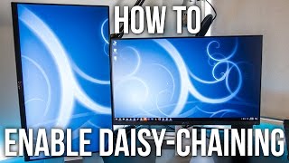 How To Enable DaisyChaining On The Dell U2414H Monitor [upl. by Marba]