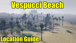 GTA 5  Vespucci Beach Location Guide [upl. by Enilrek]