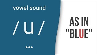 Vowel Sound  u  as in quotbluequot American English Pronunciation [upl. by Perlie]