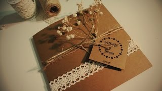 DIY invitación fácil para boda 💕 [upl. by Oecile]