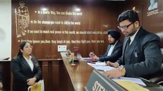 Moot Court Practice Rahul Sharma Law Student conducting moot court at Shivalik Judicial Academy [upl. by Aetnahs]