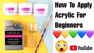 💅🏼Acrylic Nail Tutorial  How To Apply Acrylic For Beginners 🎉📚 [upl. by Eerahs352]