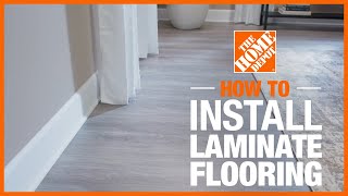 How to Install Laminate Flooring  The Home Depot [upl. by Dumond]